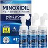 Image 1 : Figtorius 3-Pack of Minoxidil (5%) Hair Growth Foam (60g x 3 bottles) - New Sealed