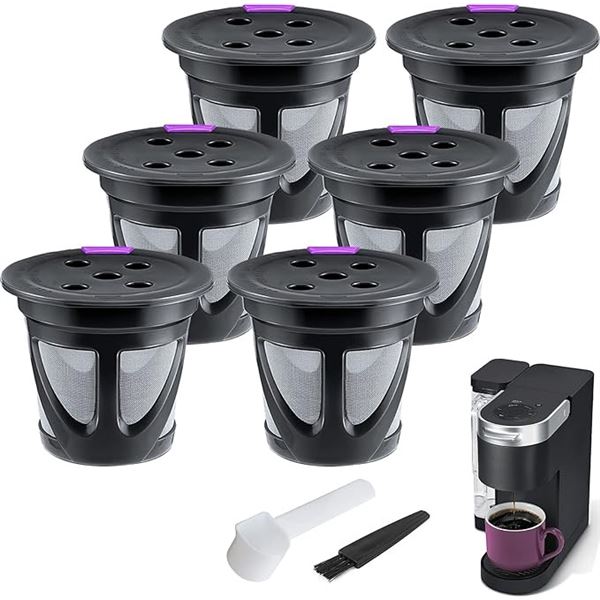 6-Pack Box of Reusable Keurig K-Cups for Keurig Coffee Makers - New