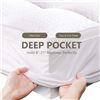 Image 5 : 1 Queen-Size Mattress Topper/Extra-Thick Mattress Pad; Cotton Top Cooling/Soft Breathable - NEW