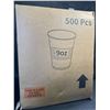 Image 2 : 500PC Clear Disposable Cups (9oz) Drinking Cups - Brand New!