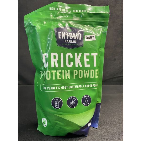 Entomo Farms Cricket Protein Powder - 454g Bag - High in Protein/High in B12 - New