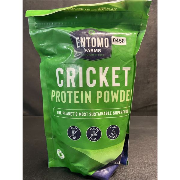 Entomo Farms Cricket Protein Powder - 454g Bag - High in Protein/High in B12 - New