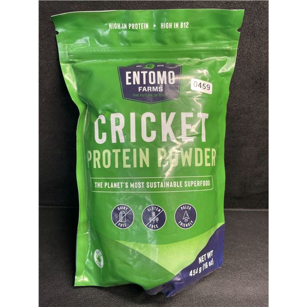Entomo Farms Cricket Protein Powder - 454g Bag - High in Protein/High in B12 - New