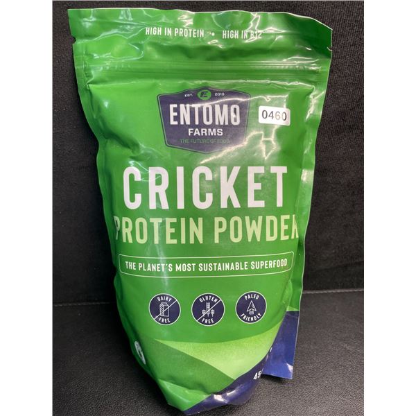 Entomo Farms Cricket Protein Powder - 454g Bag - High in Protein/High in B12 - New