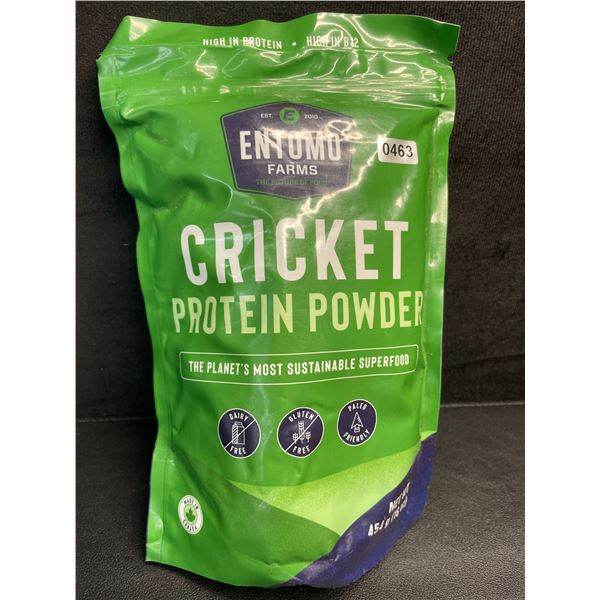 Entomo Farms Cricket Protein Powder - 454g Bag - High in Protein/High in B12 - New