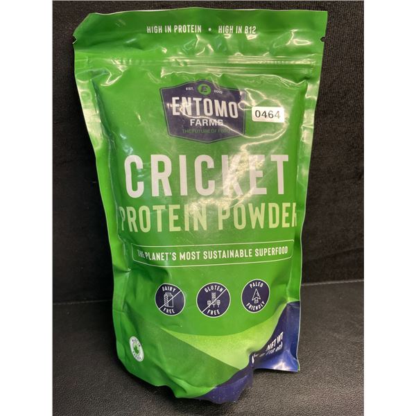 Entomo Farms Cricket Protein Powder - 454g Bag - High in Protein/High in B12 - New