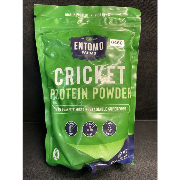Entomo Farms Cricket Protein Powder - 454g Bag - High in Protein/High in B12 - New