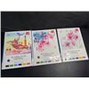 Image 1 : 1 DIY Watercolour Painting Set - Blooming Flowers/Flower Words - For Adults/Beginners - New