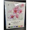 Image 6 : 1 DIY Watercolour Painting Set - Blooming Flowers/Flower Words - For Adults/Beginners - New