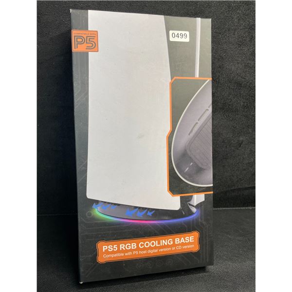1 PS5 RGB Light-Up Cooling Base - Compatible with Digital or Disc Version - New