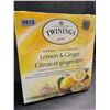Image 1 : Twinnings Lemon & Ginger Herbal Tea (50 Tea Bags) - New (BB: MAR 28/2026)