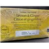 Image 3 : Twinnings Lemon & Ginger Herbal Tea (50 Tea Bags) - New (BB: MAR 28/2026)