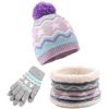 Image 1 : 2 Winter Hat/Scarf/Gloves Sets for Girls (Ages 3-8yrs) - New