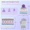 Image 5 : 2 Winter Hat/Scarf/Gloves Sets for Girls (Ages 3-8yrs) - New