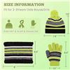 Image 2 : 2 Winter Hat/Scarf/Gloves Sets for Boys (Ages 3-8yrs) Green/Black - New
