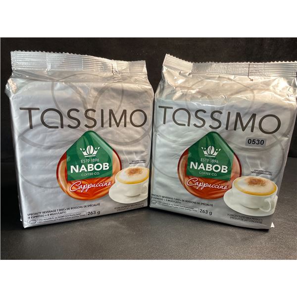 2 Packs of Tassimo Nabob Cappuccino Coffee Single Serve T-Discs (263g Each) - New