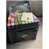 Image 1 : 80-Color Dual-Tip Alcohol-Based Artist Marker Set - For Drawing/Coloring/Sketching - New!