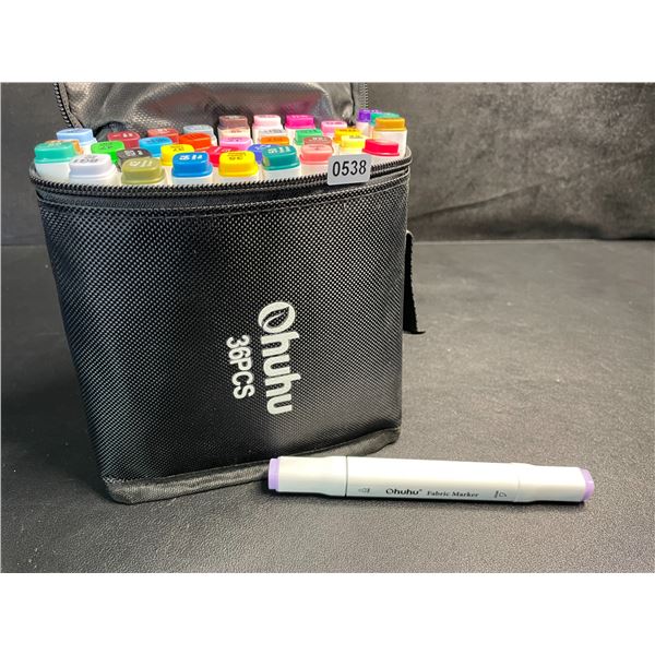 36-Color Dual-Tip Alcohol-Based Artist Marker Set - For Drawing/Coloring/Sketching - New!