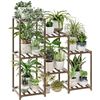Image 1 : Bamworld 3-Tier Plant Stand/Wooden Plant Shelf for Potted Plants - New in Box (Assembly Req'd)