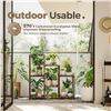 Image 4 : Bamworld 3-Tier Plant Stand/Wooden Plant Shelf for Potted Plants - New in Box (Assembly Req'd)