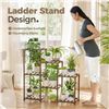 Image 5 : Bamworld 3-Tier Plant Stand/Wooden Plant Shelf for Potted Plants - New in Box (Assembly Req'd)