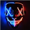 Image 1 : Lot of 6 LED Light-Up Purge Scary Halloween/Cosplay Face Masks - Brand New