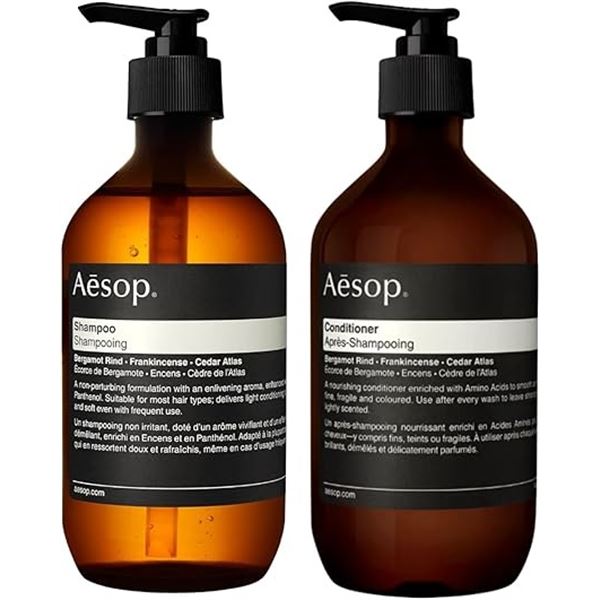 Aesop Shampoo & Conditioner Set - Hydrates, Softens & Adds Shine - For All Hair Types (500ml)