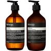 Image 1 : Aesop Shampoo & Conditioner Set - Hydrates, Softens & Adds Shine - For All Hair Types (500ml)