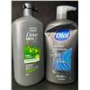 Image 1 : 1 Dove Men Care Shampoo/Conditioner (950ml) & Dial Refresh Body/Hair/Face Wash (946ml) - New