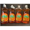Image 1 : 4 Bottles of Palmolive Essential Clean Dish Soap (828ml Each) Orange Tangerine Scent - New