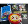 Image 2 : 3 Super Mario Party Favor/Goodie Bag Sets - Includes Party Bags, Keychains, Stickers, Pins etc - New