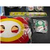 Image 4 : 3 Super Mario Party Favor/Goodie Bag Sets - Includes Party Bags, Keychains, Stickers, Pins etc - New