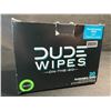 Image 1 : 1 Box of Dude Wipes On-The-Go Individually Wrapped Flushable Wipes (30 Pack) - New