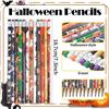 Image 6 : 120PC Pack of Halloween Pencils with Erasers - Assorted Halloween Designs - New
