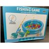 Image 2 : 1 Pool Fishing Game/Toy Set for Kids - Inflatable Pool with Rod and Plastic Floating Fishes - New!