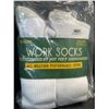 Image 2 : 10-Pairs of HotFeet Work Socks - Men's All-Weather Performance Crew Socks (Size 10-13) - New