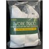 Image 2 : 10-Pairs of HotFeet Work Socks - Men's All-Weather Performance Crew Socks (Size 10-13) - New