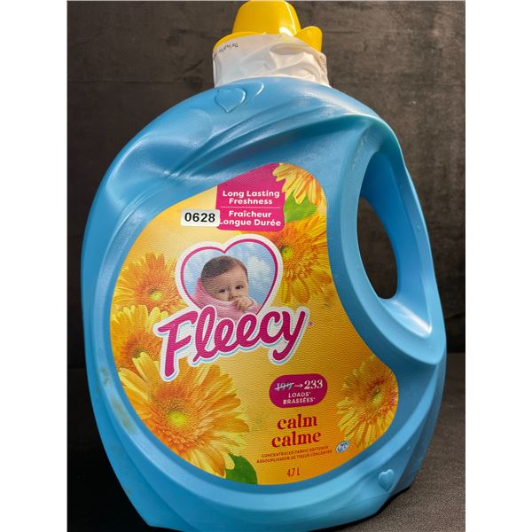 Fleecy Calm Concentrated Liquid Fabric Softener (4.7L Large Jug) - 233 Loads - New