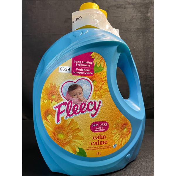 Fleecy Calm Concentrated Liquid Fabric Softener (4.7L Large Jug) - 233 Loads - New