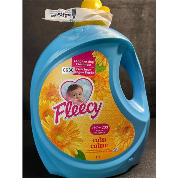 Fleecy Calm Concentrated Liquid Fabric Softener (4.7L Large Jug) - 233 Loads - New