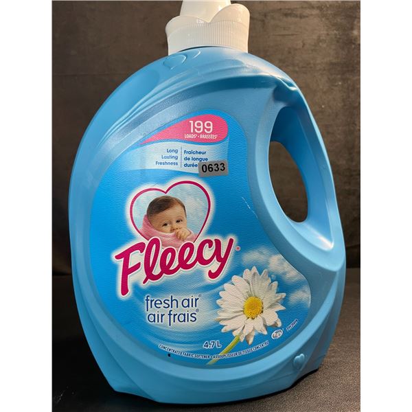 Fleecy Fresh Air Concentrated Liquid Fabric Softener (4.7L Large Jug) - 199 Loads - New