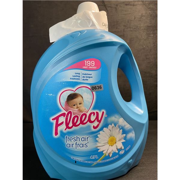 Fleecy Fresh Air Concentrated Liquid Fabric Softener (4.7L Large Jug) - 199 Loads - New