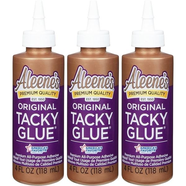 3-Pack of Aleene's Premium Quality Original Tacky Glue (118ml Each) - New