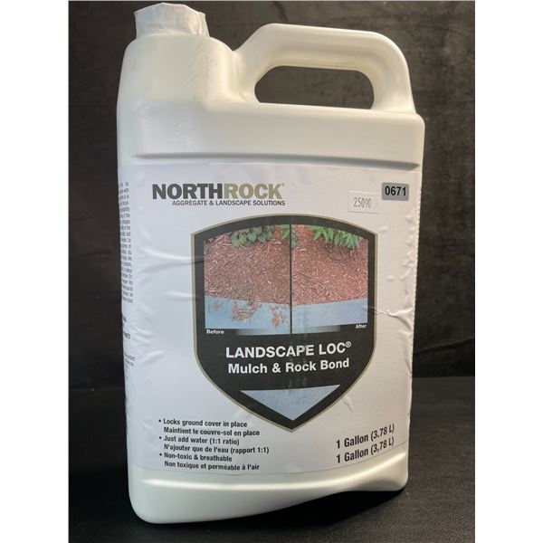 1 Jug of NorthRock Landscape Loc Mulch & Rock Bond; Landscape Glue - 1 Gallon - New