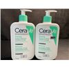 Image 1 : 2 CeraVe Foaming Facial Cleansers (473ml) for Normal to Oily Skin - New