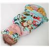 Image 1 : 1 Posh Peanut Signature Baby Swaddle Set (Tuscan Teal) 1 Swaddle Blanket + 1 Headband - New