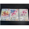 Image 1 : 1 DIY Watercolour Painting Set - Blooming Flowers/Flower Words - For Adults/Beginners - New