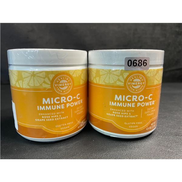 2 Vimergy Micro-C Immune Powders/Dietary Supplement Powders (125g Each) - New