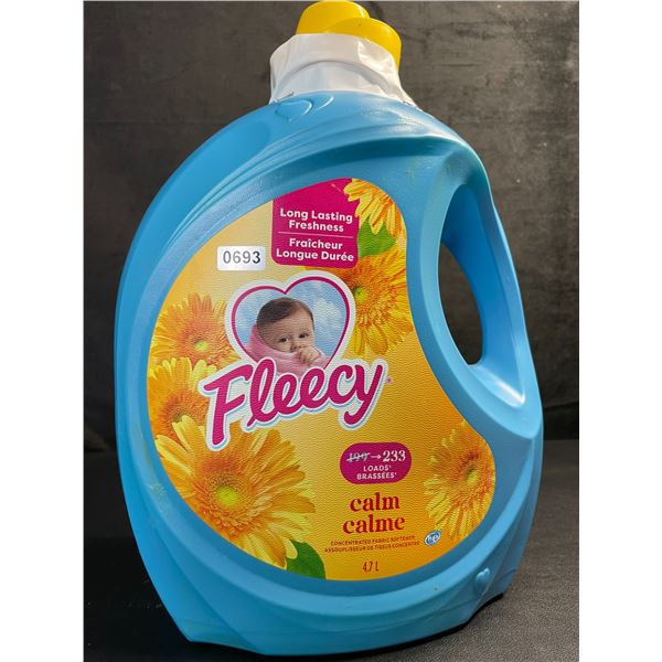 Fleecy Calm Concentrated Liquid Fabric Softener (4.7L Large Jug) - 233 Loads - New