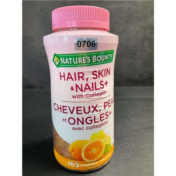Nature's Bounty Gummies for Hair, Skin & Nails with Collagen (165 Gummies) - New